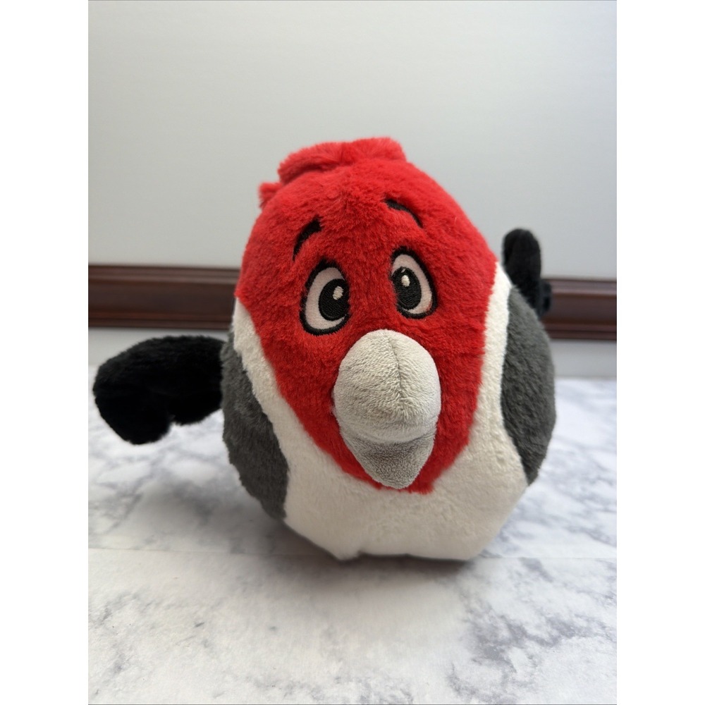 Angry Birds Rio Pedro 8" Plush Red Gray Stuffed NO SOUND Embroidered Eyes 2011
